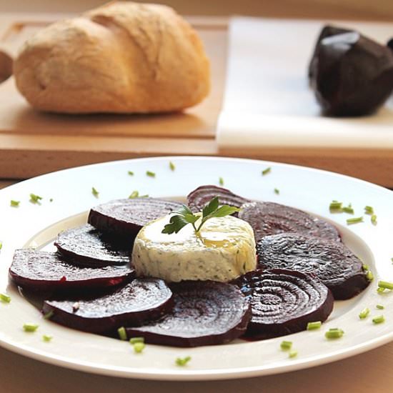 Roasted Beets with Aromatized Feta