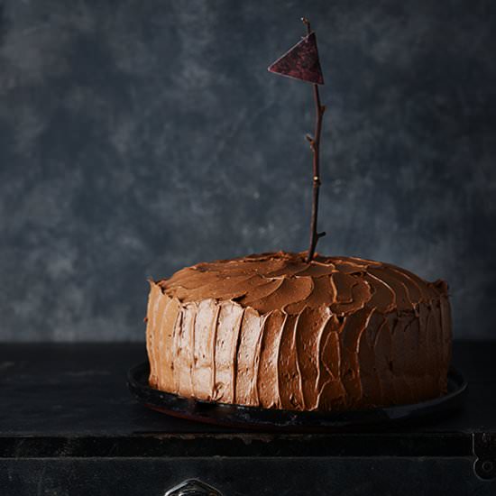 Chocolate Cake with Mocha Frosting
