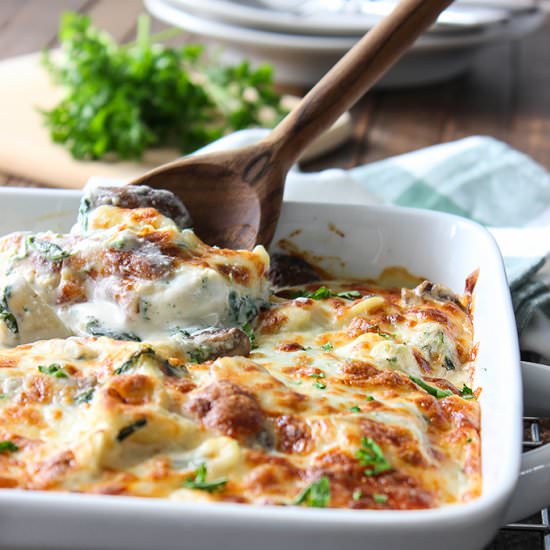 Tortellini Alfredo Casserole