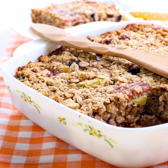 Cranberry Ginger Baked Oatmeal