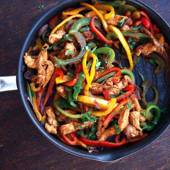 Super Simple Chicken Fajitas