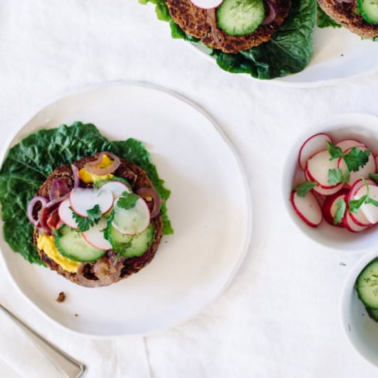 Blissed Out Black Bean Burgers
