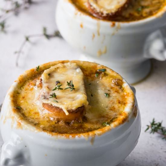 Vegetarian French Onion Soup