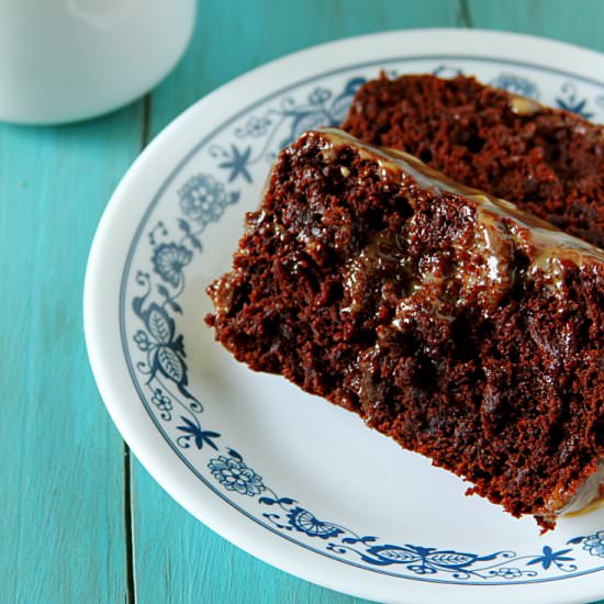 Peanut Butter Chocolate Loaf Cake