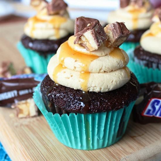 Snickers Cupcakes