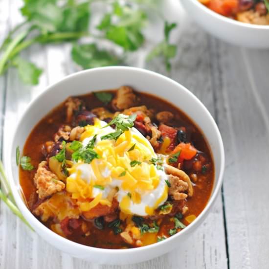 Three Bean Turkey Chili
