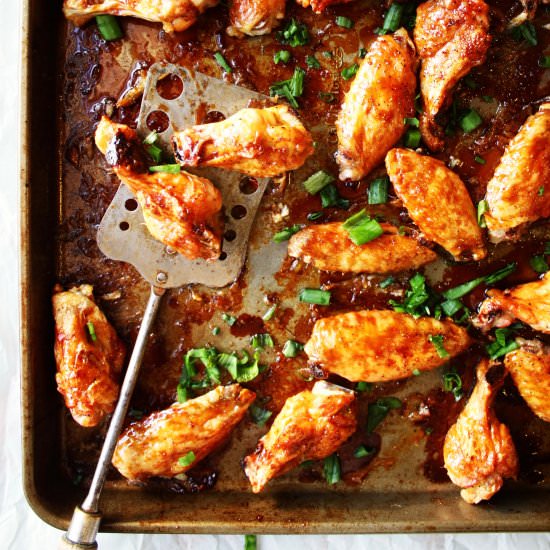 Sticky Baked Chicken Wings