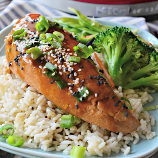 Slow Cooker Sesame Ginger Chicken
