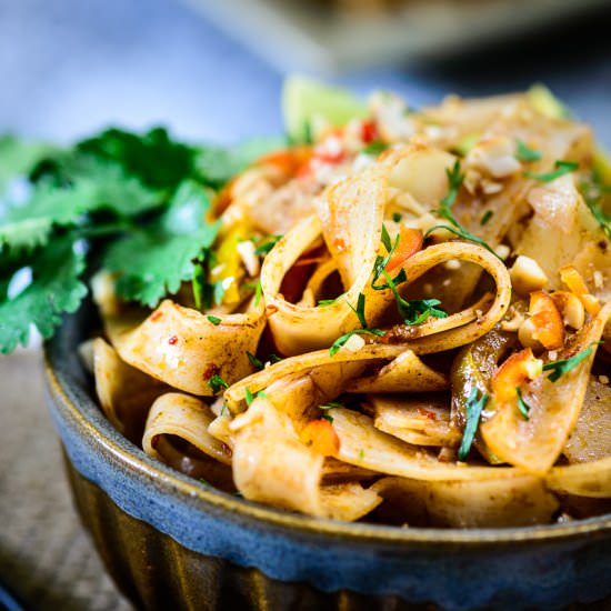 Vegetarian Pad Thai Noodles