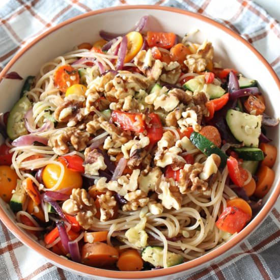 Roasted Summer Veggie Pasta | gf, v