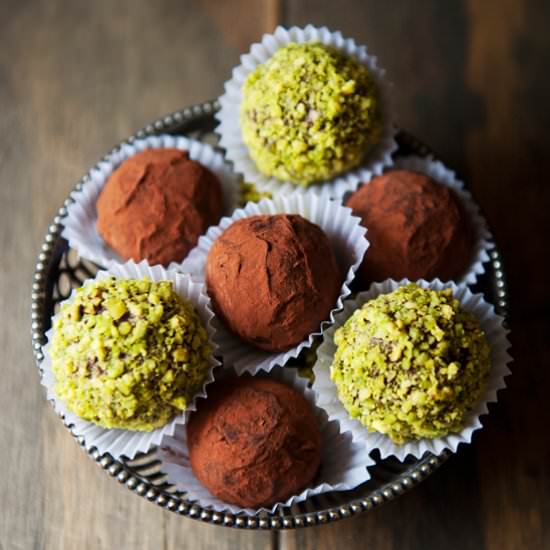 Pistachio Surprise Truffles