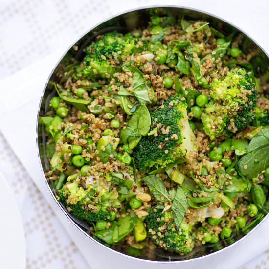 Green Vegetables Quinoa Salad