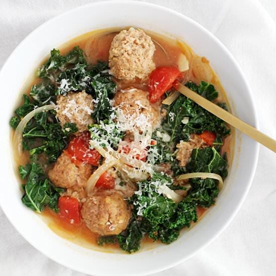 30-Min Lighter Italian Wedding Soup