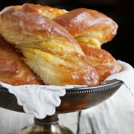 Glazed Bittersweet Orange Twists
