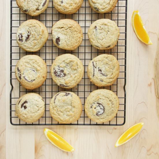 Choc Chunk & Clementine Cookies