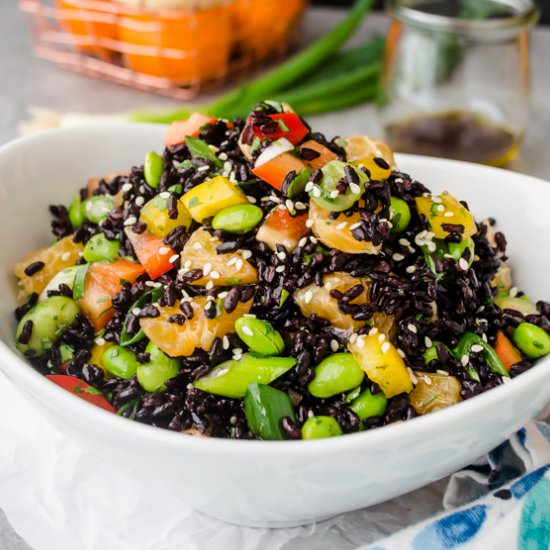 Asian Black Rice Salad