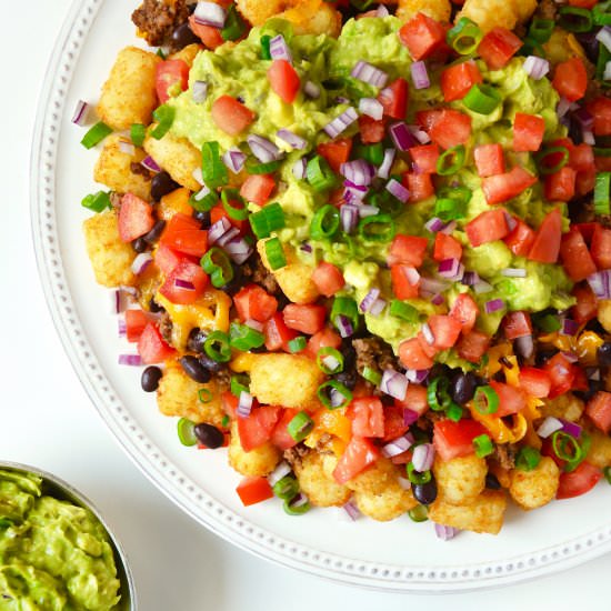 Loaded Totchos (Tater Tot Nachos)