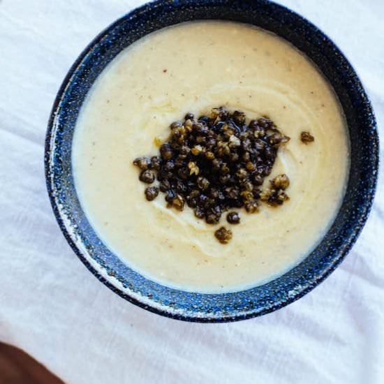 Velvety Sunchoke and Hazelnut Soup