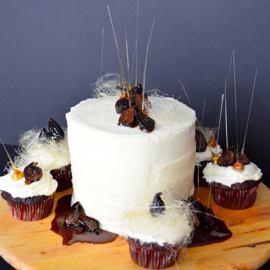 Fig, Cognac and Mascarpone Cake