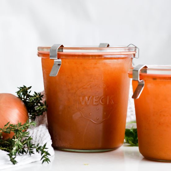 Simple Quick Vegetable Stock