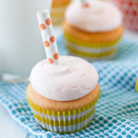 Orange Creamsicle Cupcakes