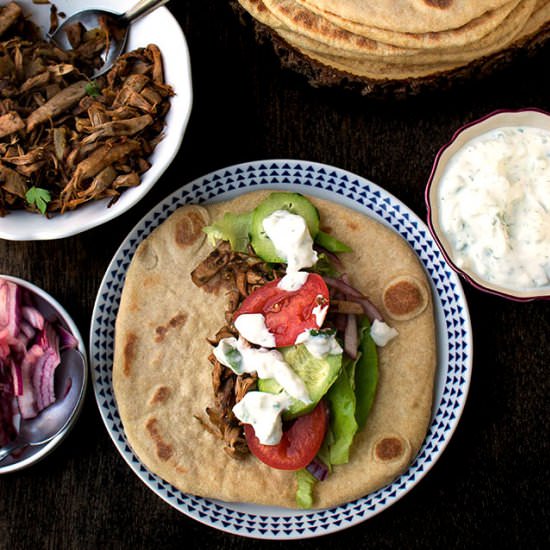 Jackfruit Gyros