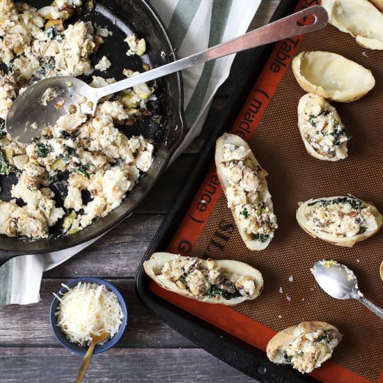 Lightened Up Twice Baked Potatoes