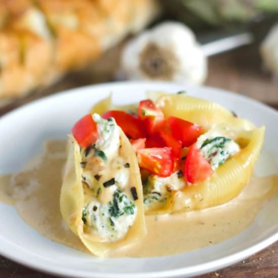 Stuffed Pasta& Creamy Marsala Sauce
