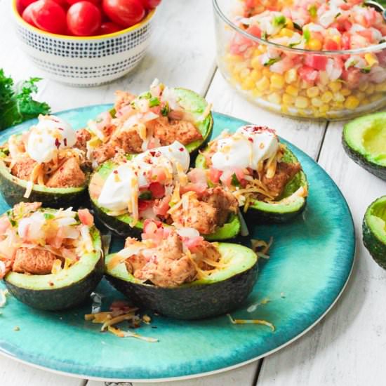 Chicken Taco Avocado Boats