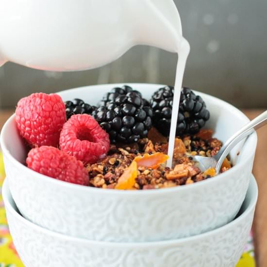 Crunchy Quinoa Breakfast Cereal