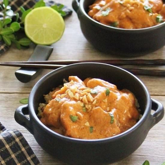 Slow Cooker Peanut Chicken