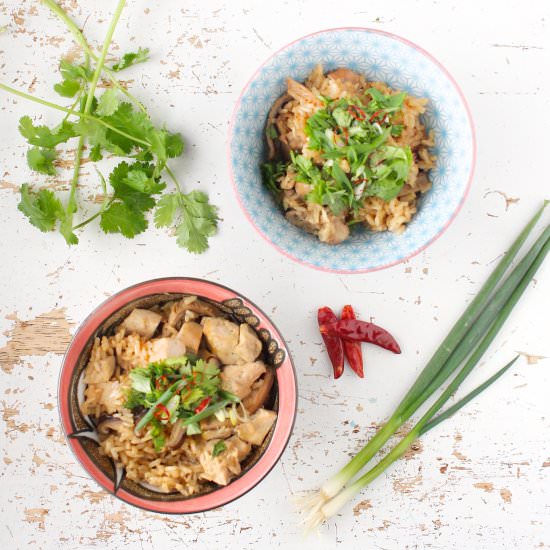 Malaysian Claypot Chicken Rice