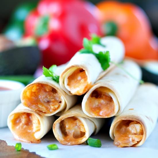 4-Ingredient Chicken Taquitos