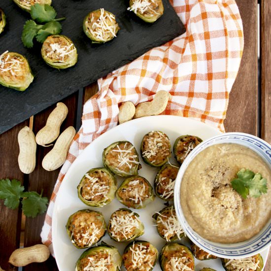 Brussels Sprouts with Peanut Miso