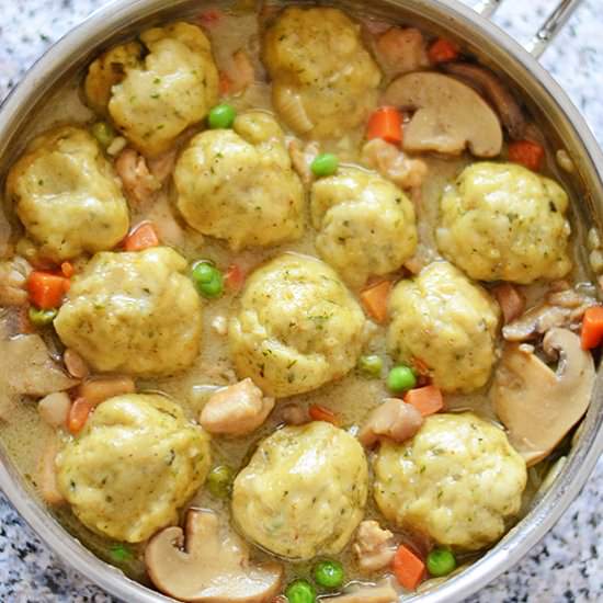 Chicken Fricassee Dumplings