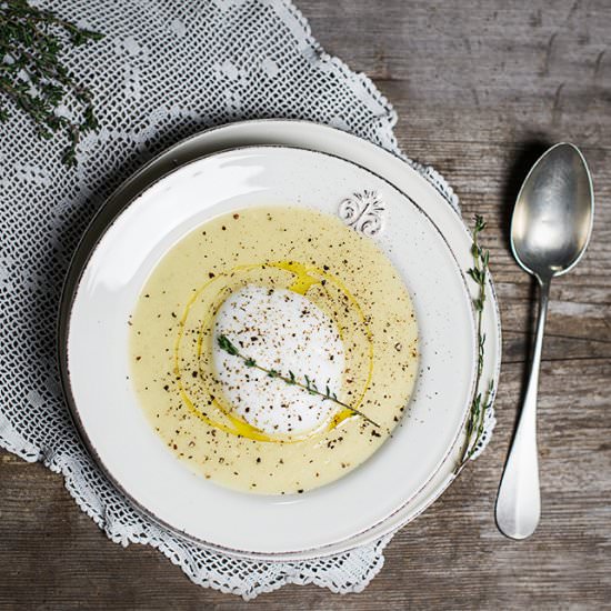 Traditional Veggie Cheese Soup