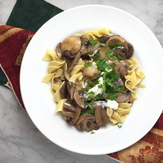 Mushroom Stroganoff