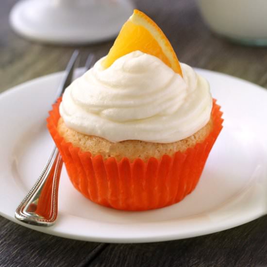 Orange Creamsicle Cupcakes