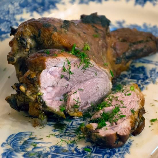 Lamb with Dill in the Oven