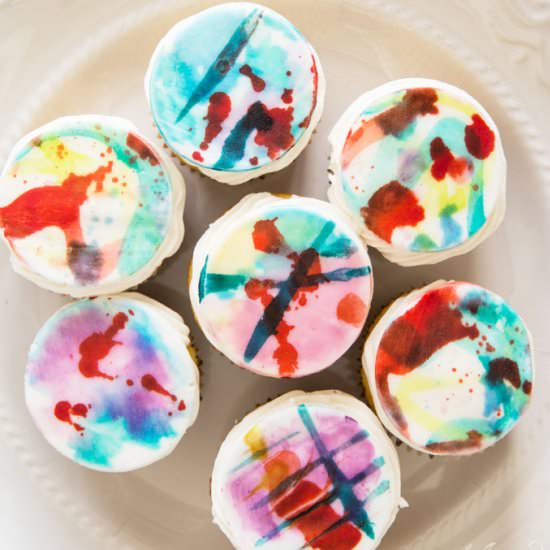 Watercolor Cupcakes
