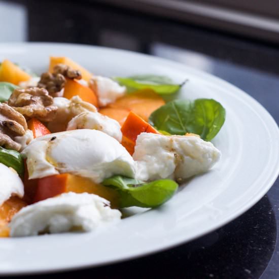 Persimmon Caprese Salad