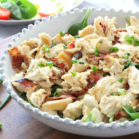 Chicken Salad w/ Bacon & Scallions