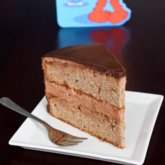 Hazelnut Birthday Cake