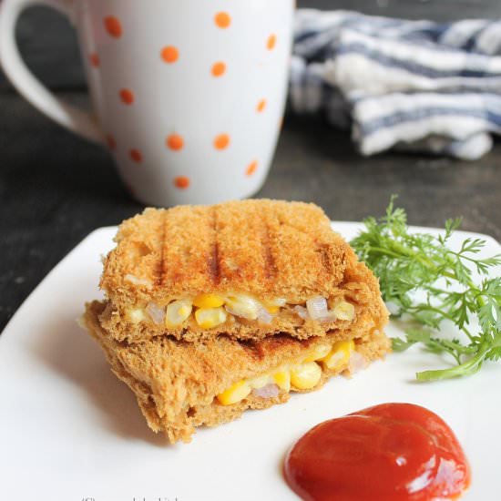 Corn Cheese Sandwich