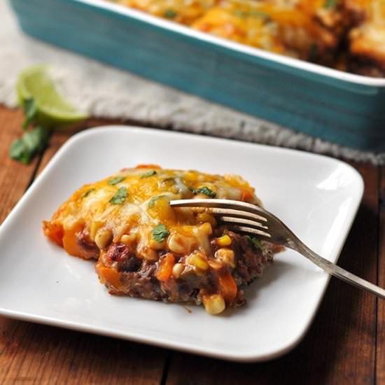 Mexican Quinoa Enchilada Casserole