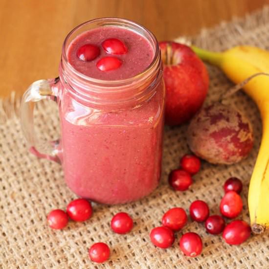 Cranberry Apple Beet Smoothie