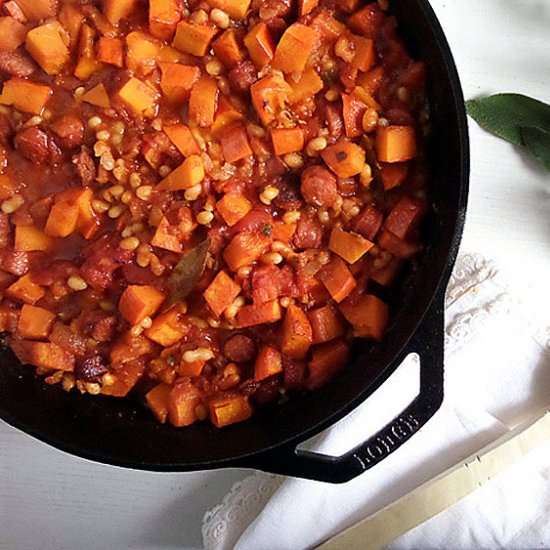 Butternut Squash and Sausage Stew