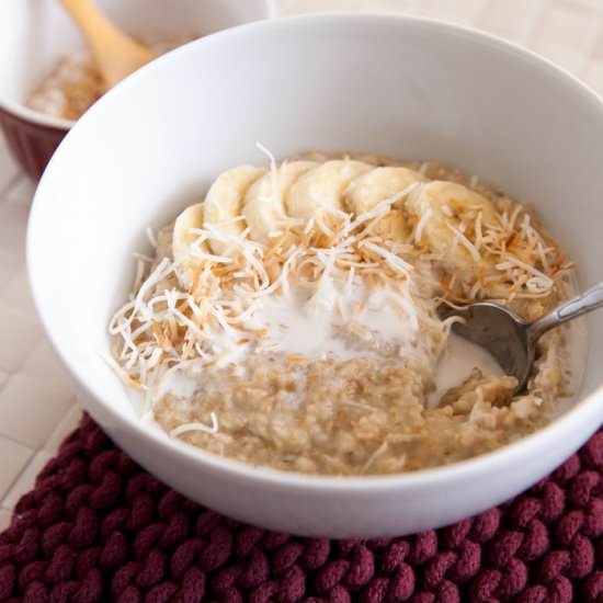Creamy Coconut Steel-Cut Oats