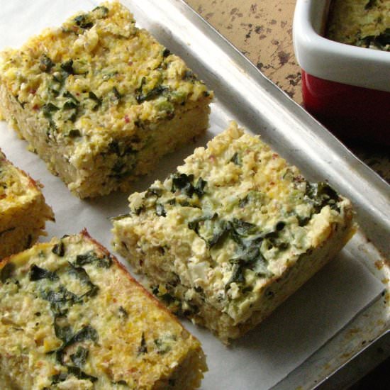 Polenta Breakfast Squares