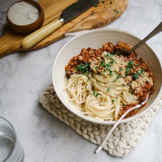 Veggie Spaghetti with Mushrooms